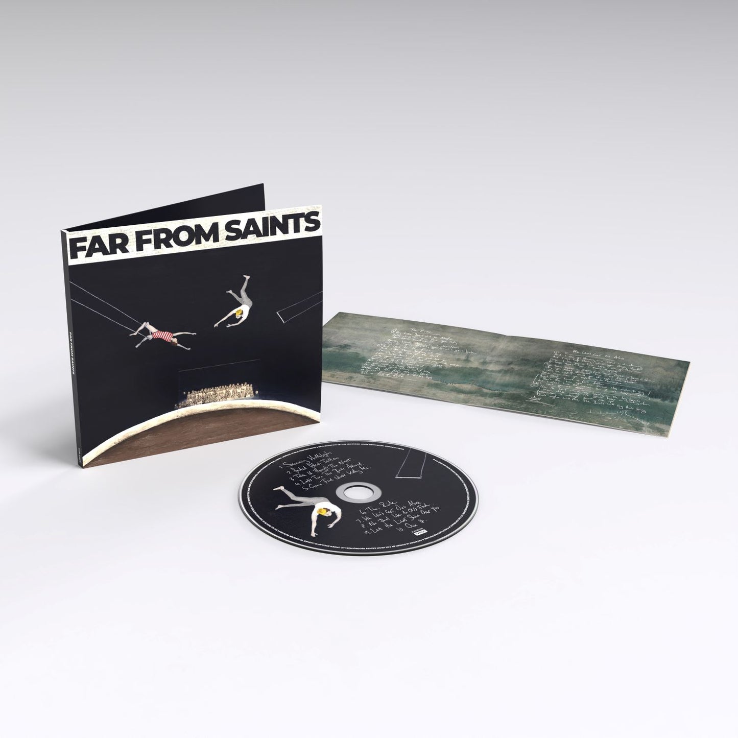 Far From Saints - CD or LP + Album Cover T-Shirt + Art Print