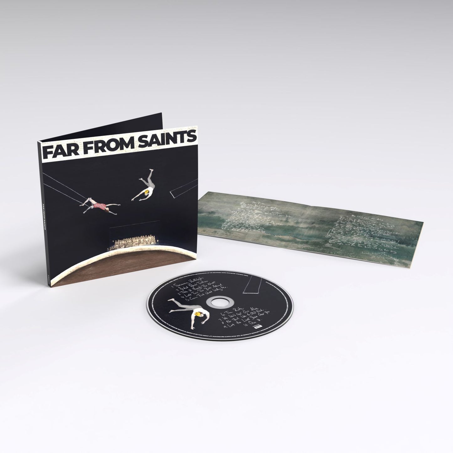 Far From Saints - CD or LP +  Album Cover T-Shirt + Art Print
